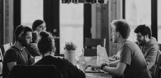 people sitting around a table